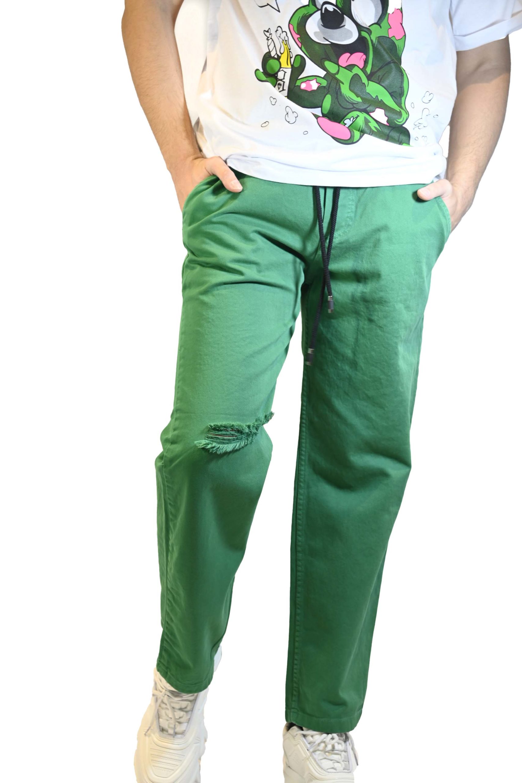 Παντελόνι Baggy Με Λάστιχο Green Brasil