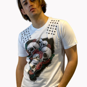 T-shirt Με Νεκροκεφαλές Και Τρουκς