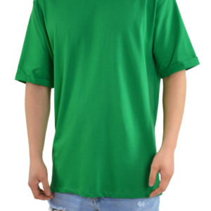 T-shirt Με Γυριστό Μανίκι Πράσινη