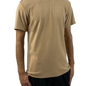 T-shirt Fleece Με Ψηλο Λαιμο Μπεζ