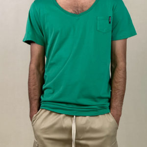 T-shirt Takeshy Kurosawa Με Ανοιχτή Λαιμόκοψη