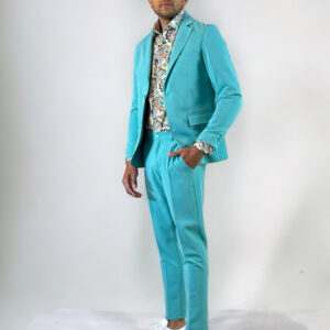 Κοστούμι Slim Fit Verde Acqua