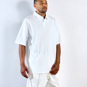 Μπλούζα Polo Oversized One Size Λευκή