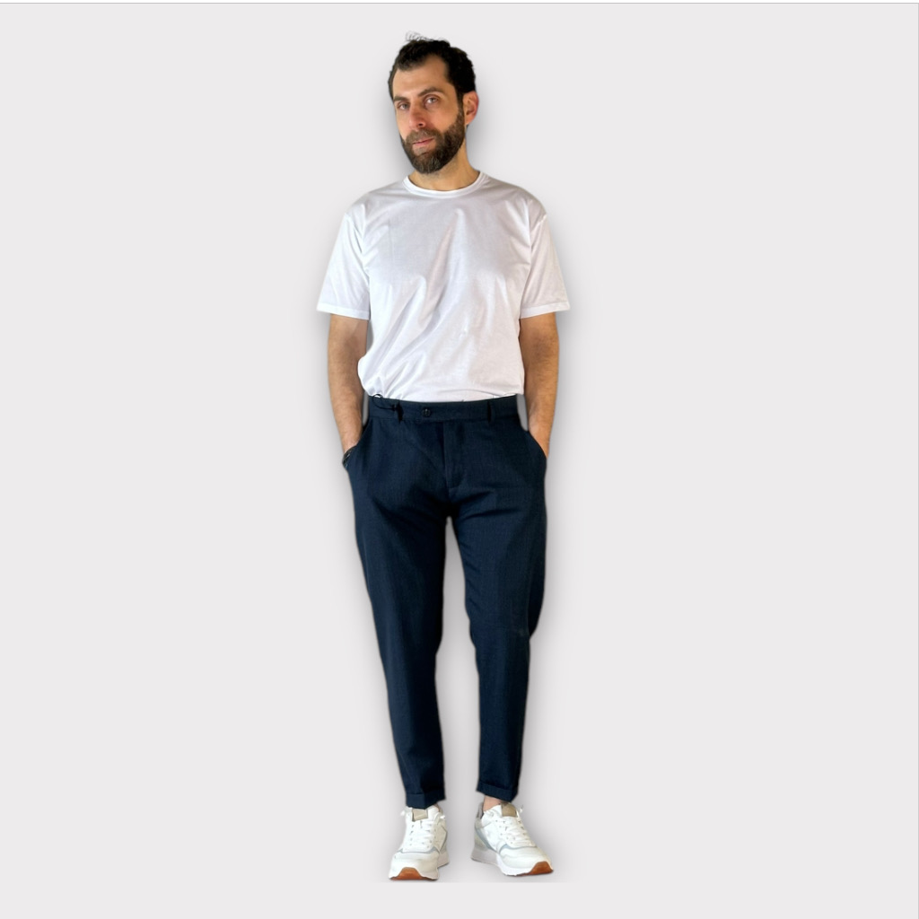 Παντελόνι Straight fit Blue Dark