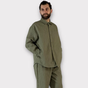Παντελονι Πλισε Με Μεση Jogger Green