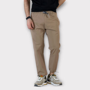 Takeshy Kurosawa Pantalone Tesuto Tecnico Con Citura Camel