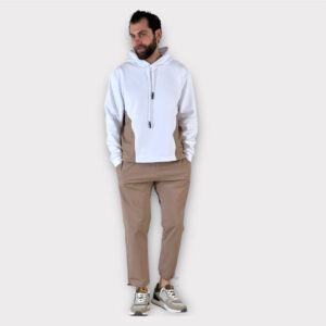 Takeshy Kurosawa Pantalone Tesuto Tecnico Con Citura Camel