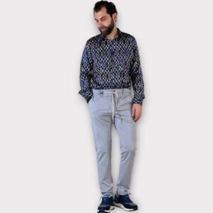 Παντελόνι Comfort Fit Γκρι Ανοιχτο
