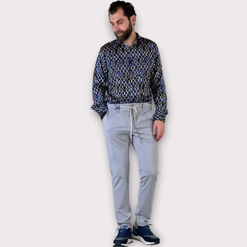 Παντελόνι Comfort Fit Γκρι Ανοιχτο