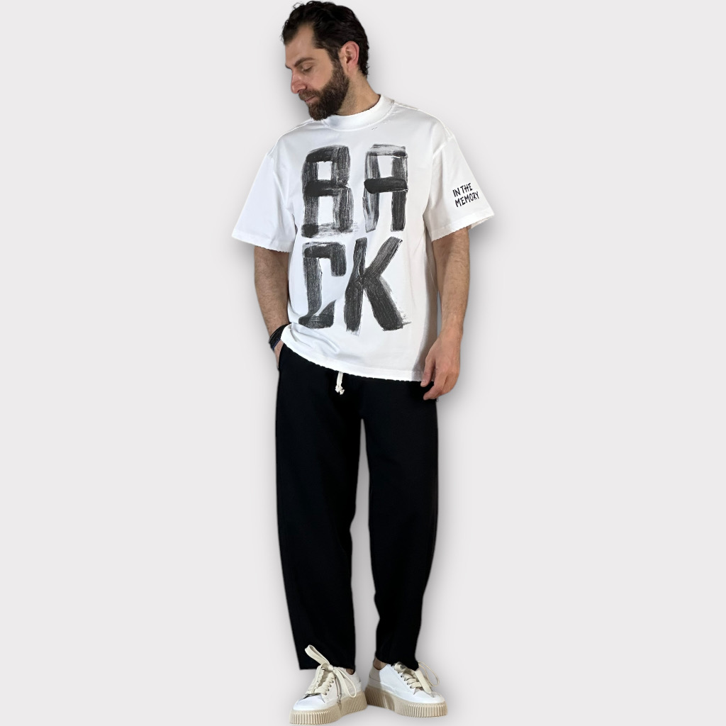 Παντελόνι Jogger Με Ραφές Μαύρο