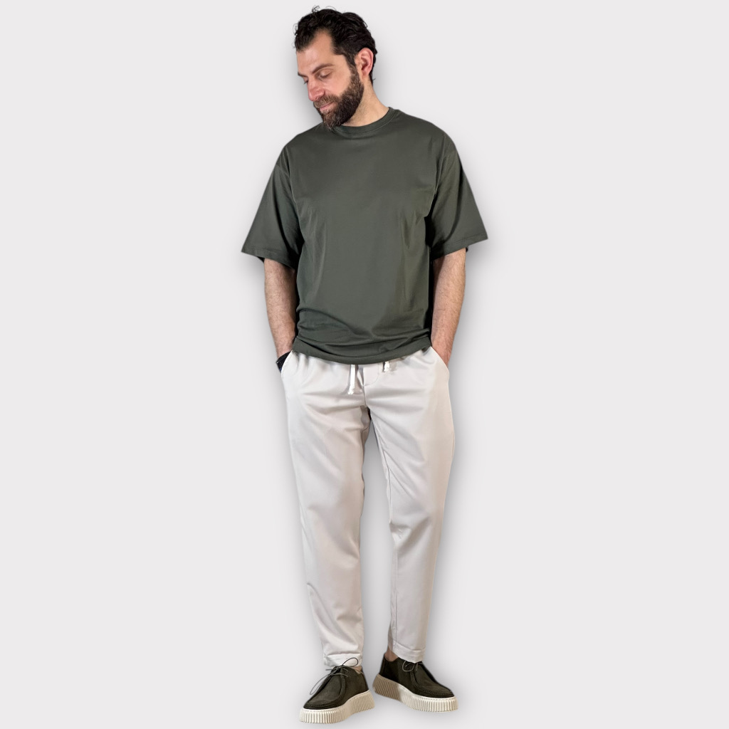 T-shirt Oversize Verde Militare
