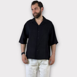 Πουκάμισο Κοντομάνικο Mix Black