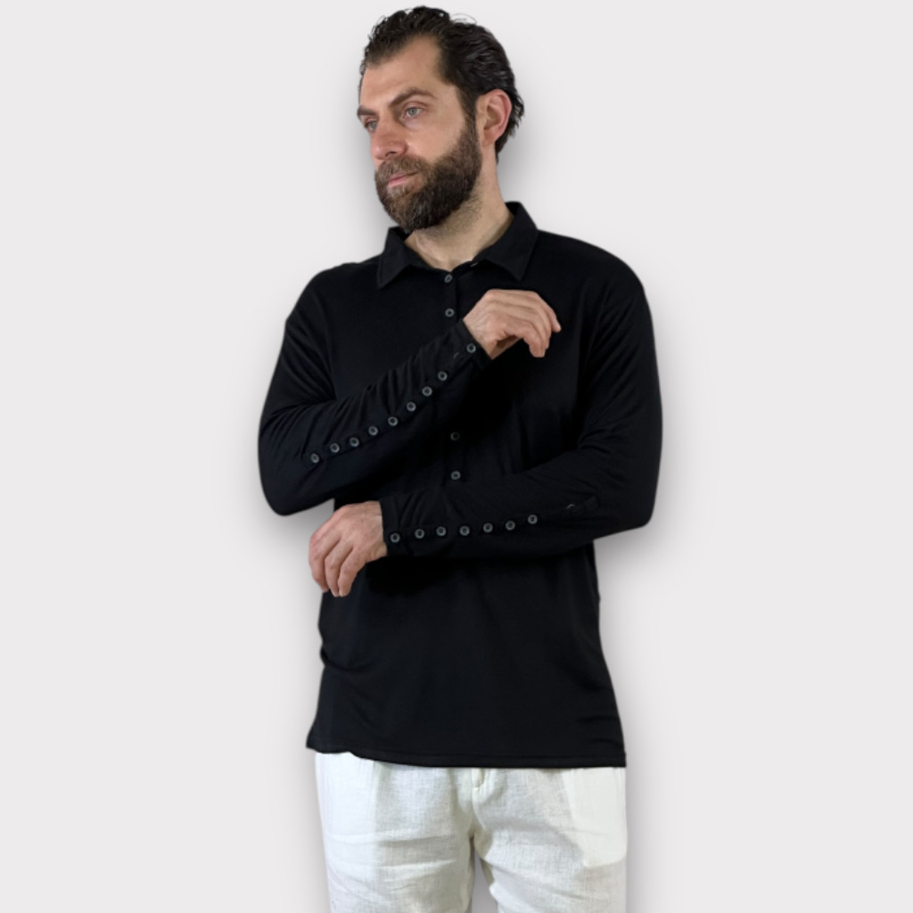 Μπλούζα Polo Με Λεπτομέρεια Στα Μανίκια