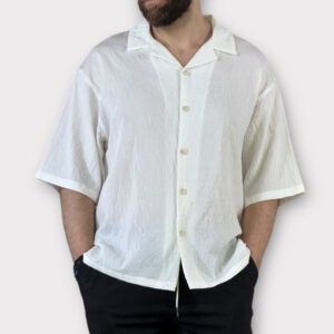 Πουκάμισο Κοντομάνικο Mix Off White