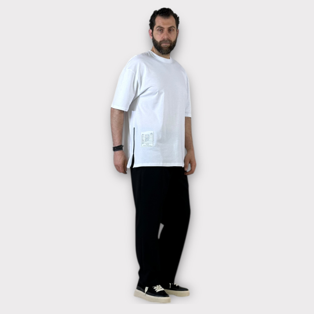 Takeshy Kurosawa T-shirt Over Zip White
