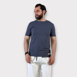 Takeshy Kurosawa T-shirt Lino/Cottone Blue