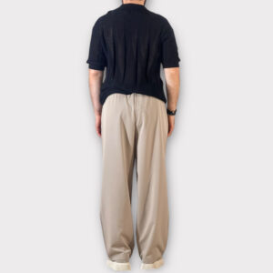 Παντελόνι Με Μεση Jogger Easy Care Με Πιετά Μπεζ