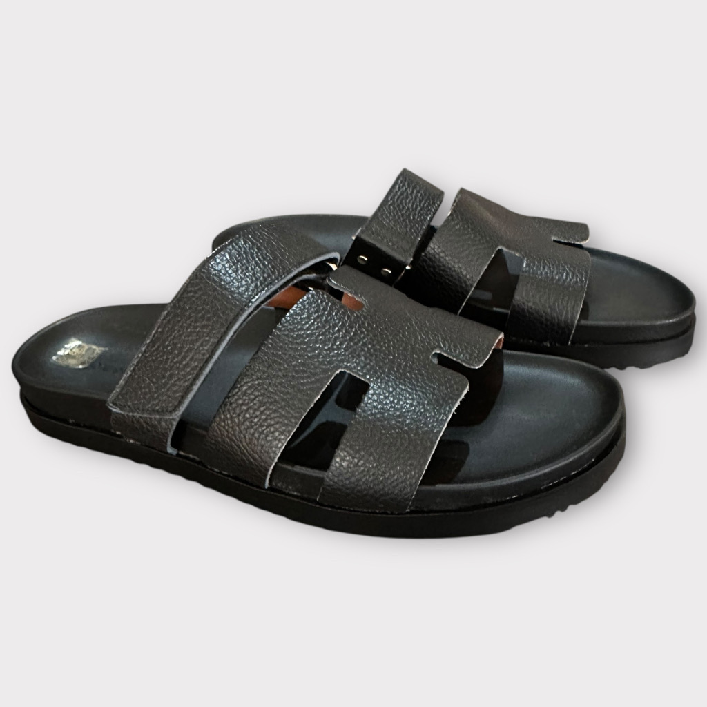 Leather Sandals Black
