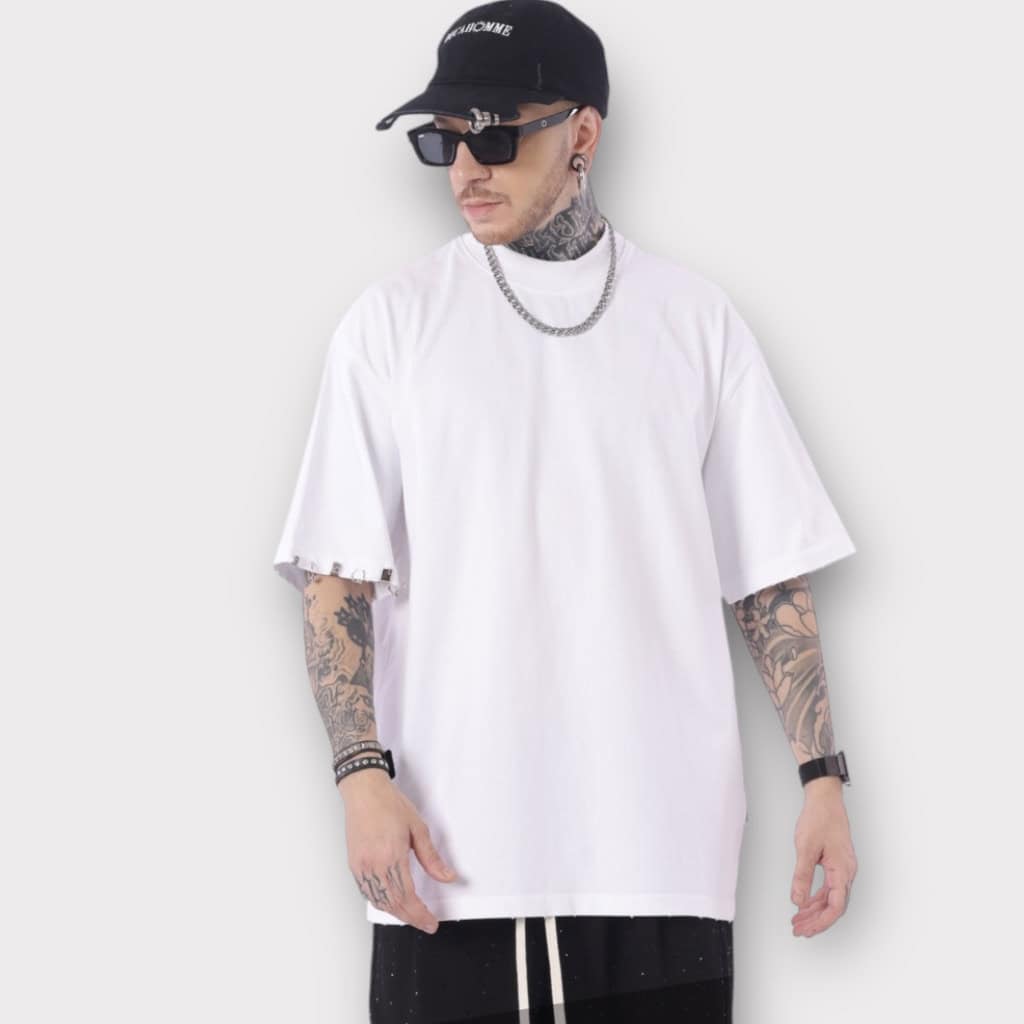 IMG 7552 T-Shirt Με Τρουκς Λευκο