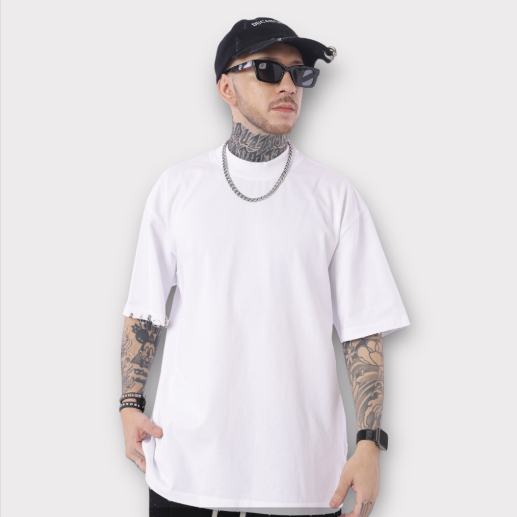 IMG 7556 T-Shirt Με Τρουκς Λευκο