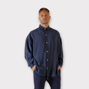 Πουκάμισο Relaxed Fit Μπλε