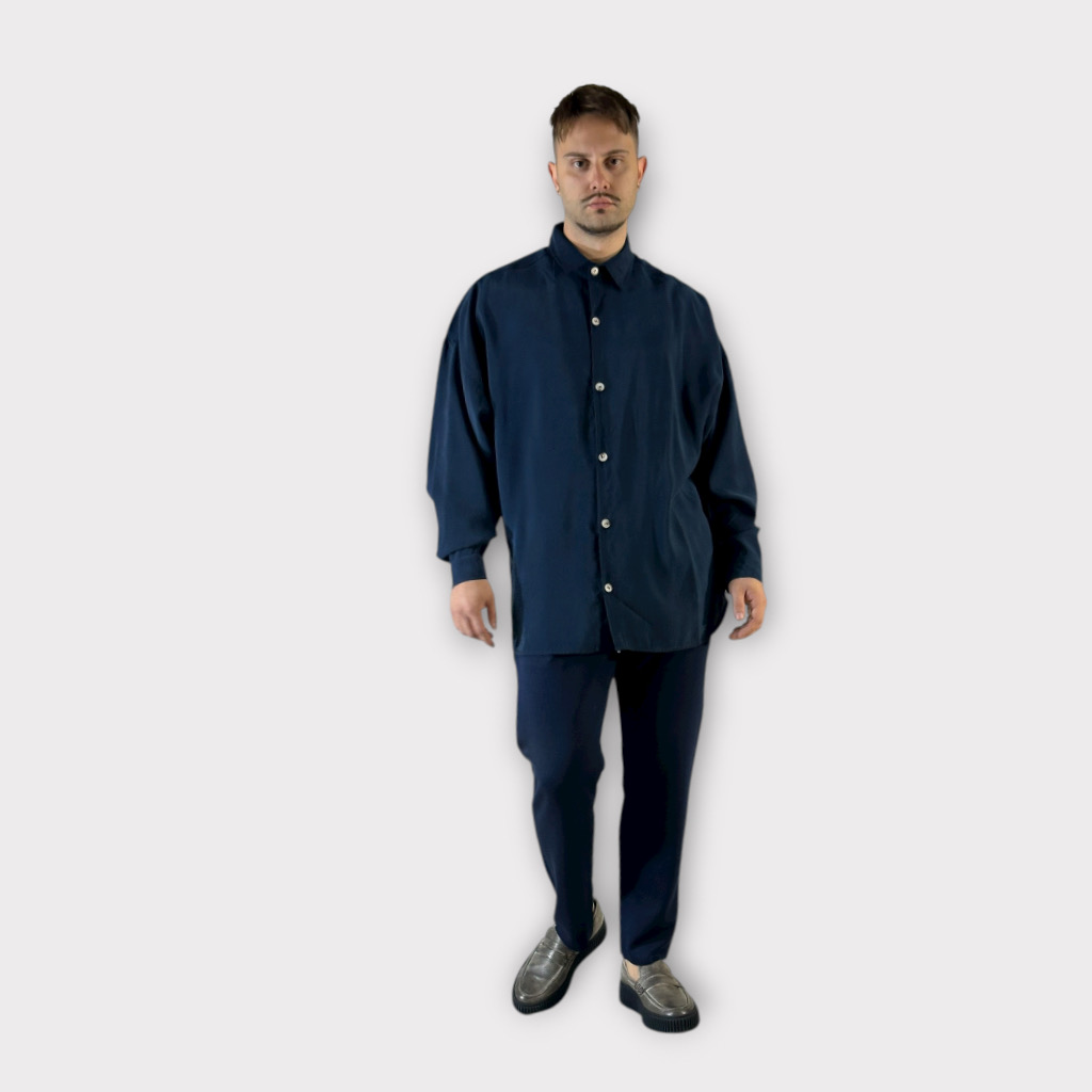 IMG 0021 Παντελόνι Relaxed Fit Vsc Cotton Blue