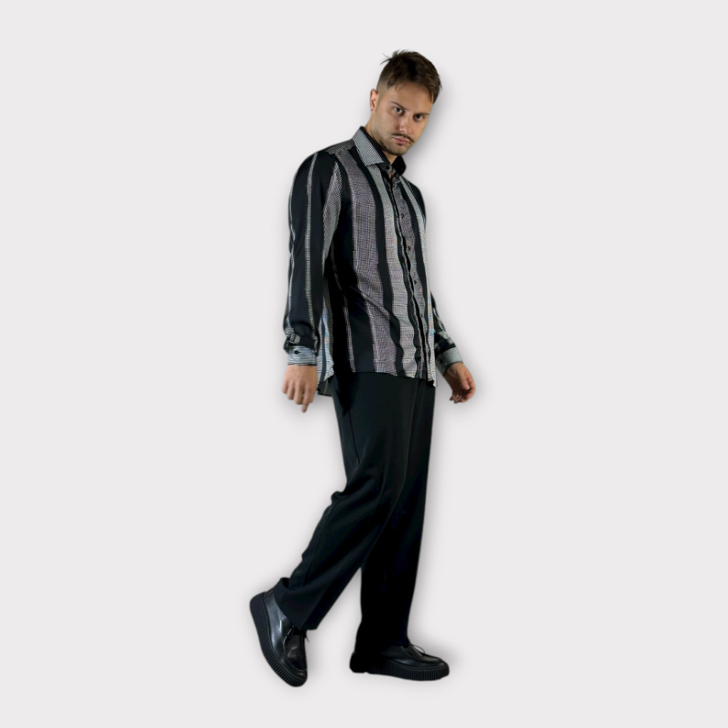 IMG 9572 Παντελόνι Με Μεση Jogger Με Μαύρα Strass