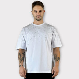 T-shirt White Strass