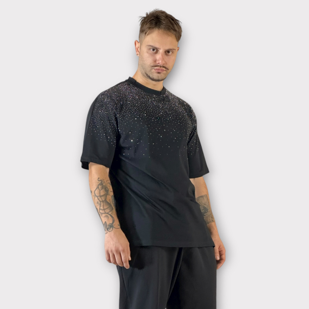 IMG 9720 T-shirt Black Strass