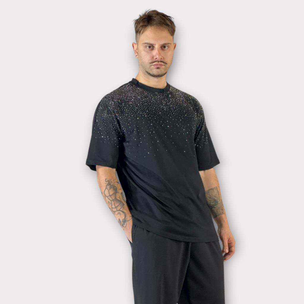 IMG 9724 T-shirt Black Strass