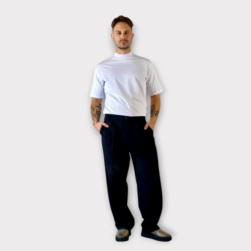 Takeshy Kurosawa Pantalone Felpa Elastic Nero