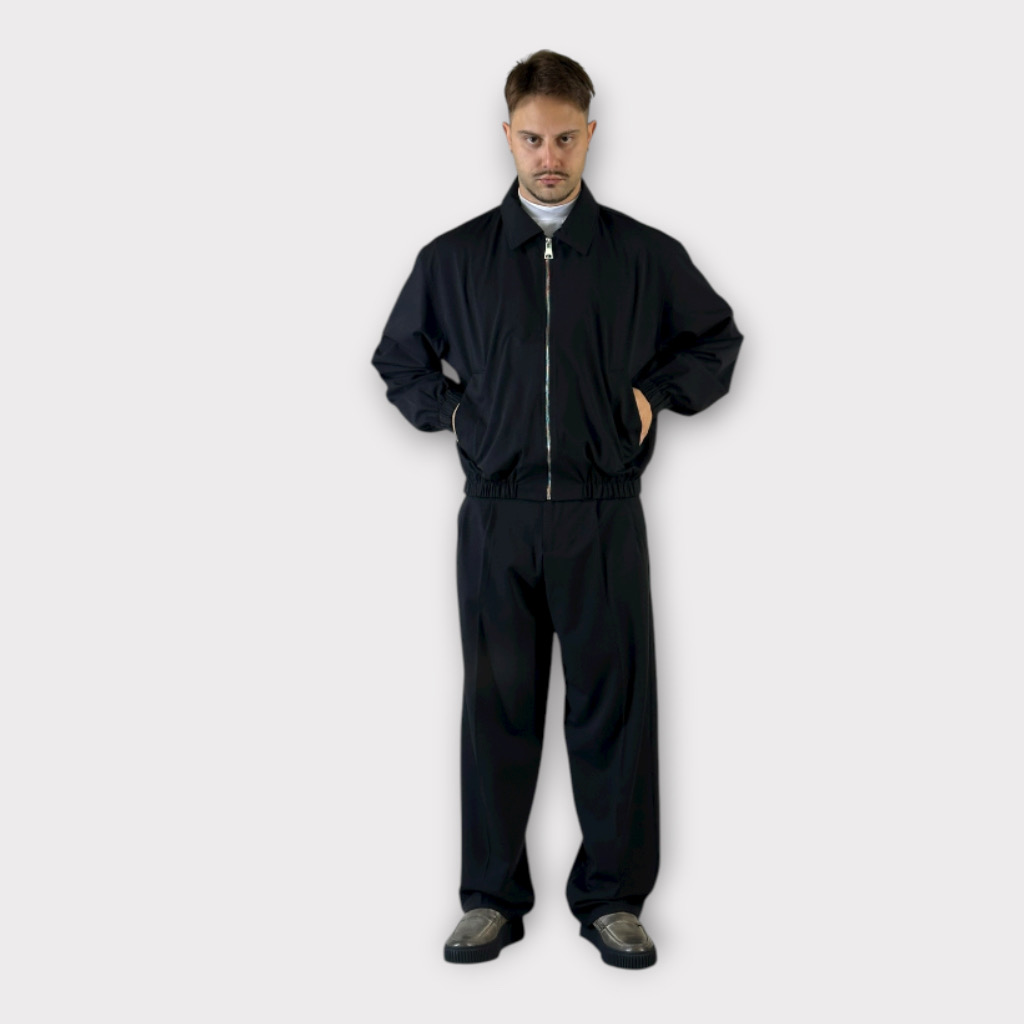 IMG 9903 Cropped Boomber Jacket Με Φερμουάρ Μαύρο