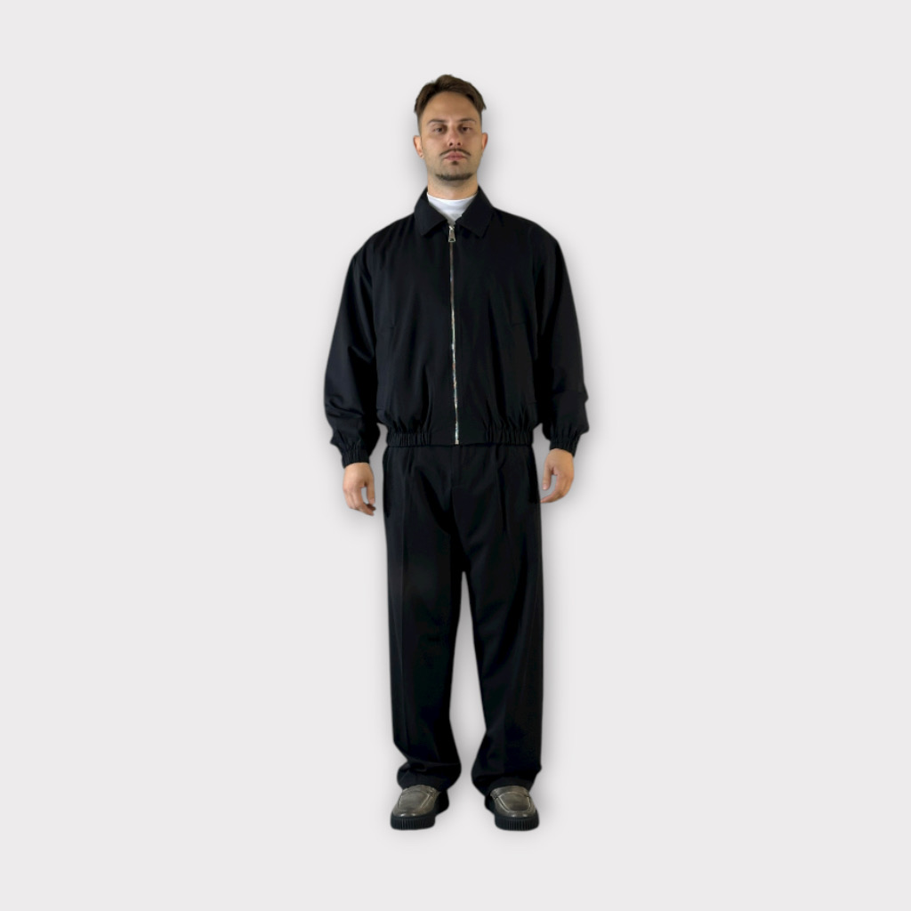 IMG 9907 Cropped Boomber Jacket Με Φερμουάρ Μαύρο