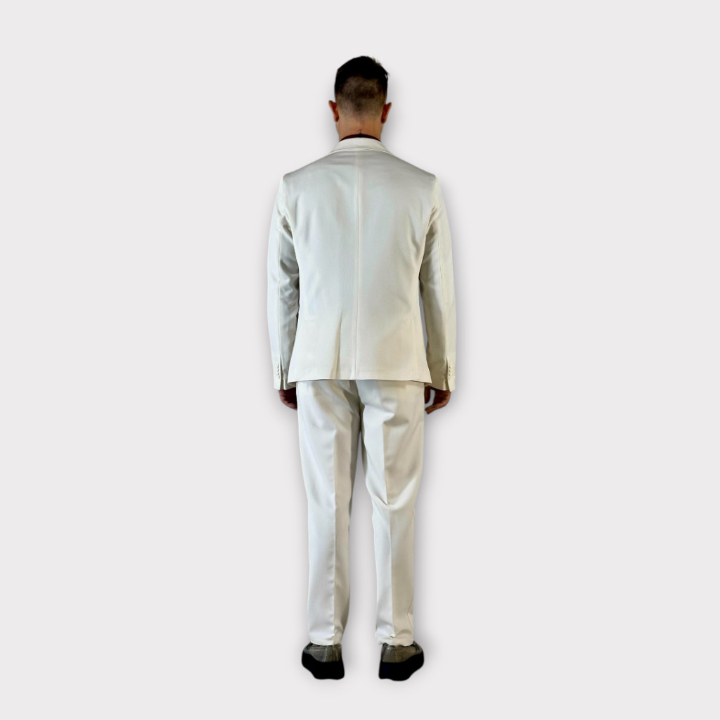 IMG 9984 Κοστούμι Regular Fit Panna
