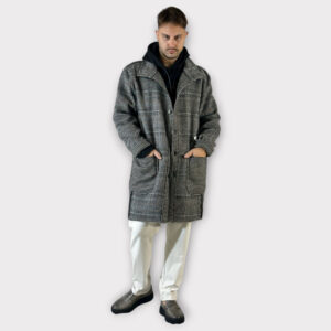 Takeshy Kurosawa Cappotto British Tess in Contrasto Var 1