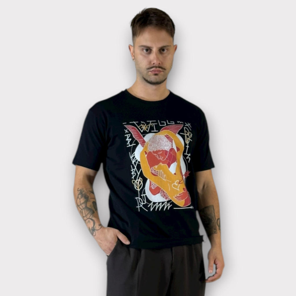 IMG 0139 T-shirt Karl Stampa Nero