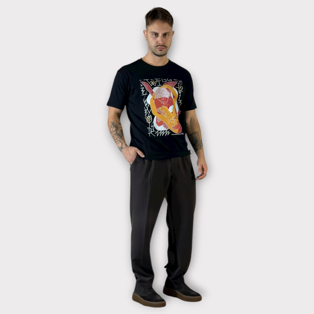 IMG 0140 T-shirt Karl Stampa Nero