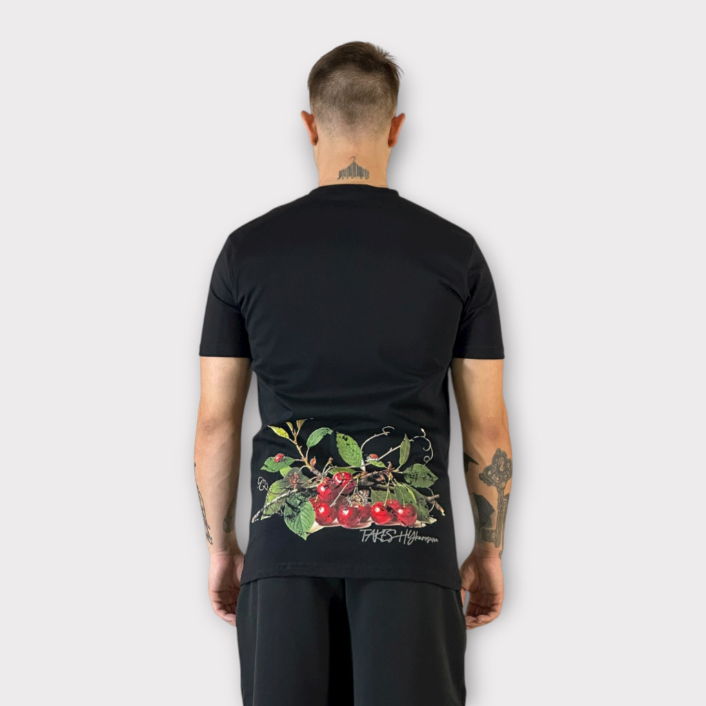 IMG 0165 Takeshy Kurosawa T-Shirt Cherries Nero
