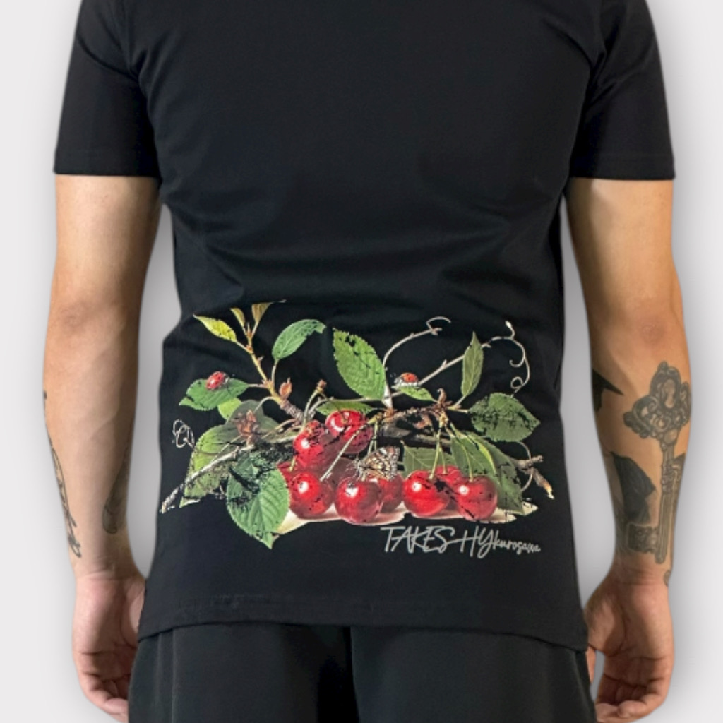 IMG 0166 Takeshy Kurosawa T-Shirt Cherries Nero