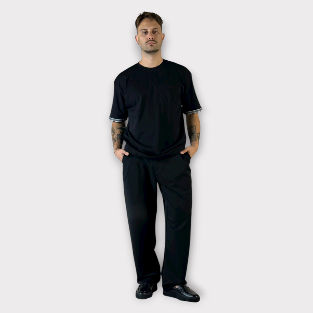 IMG 0184 Takeshy Kurosawa T- Shirt Taschino Con Nastro Nero