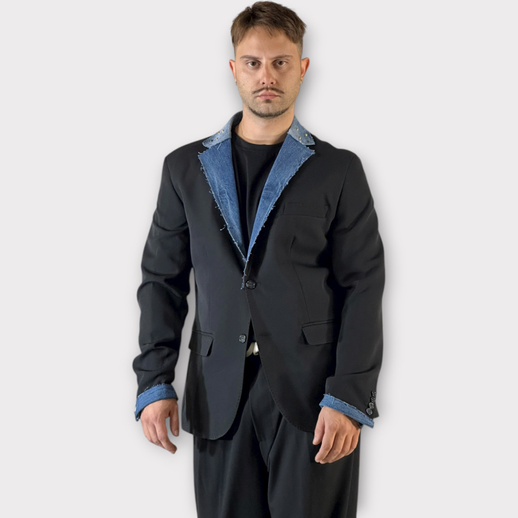 IMG 0218 Σακάκι ADR Με Γιακά Denim