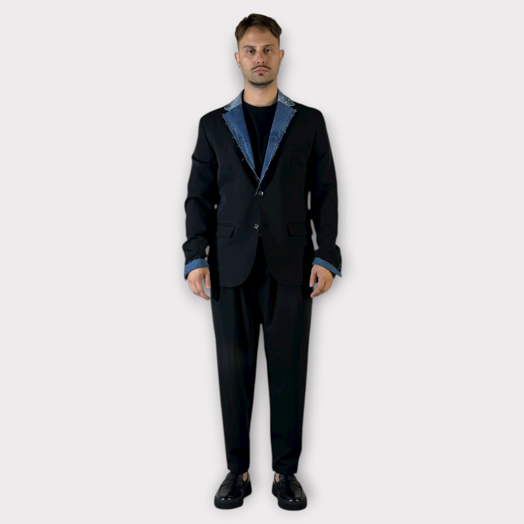 IMG 0222 Σακάκι ADR Με Γιακά Denim