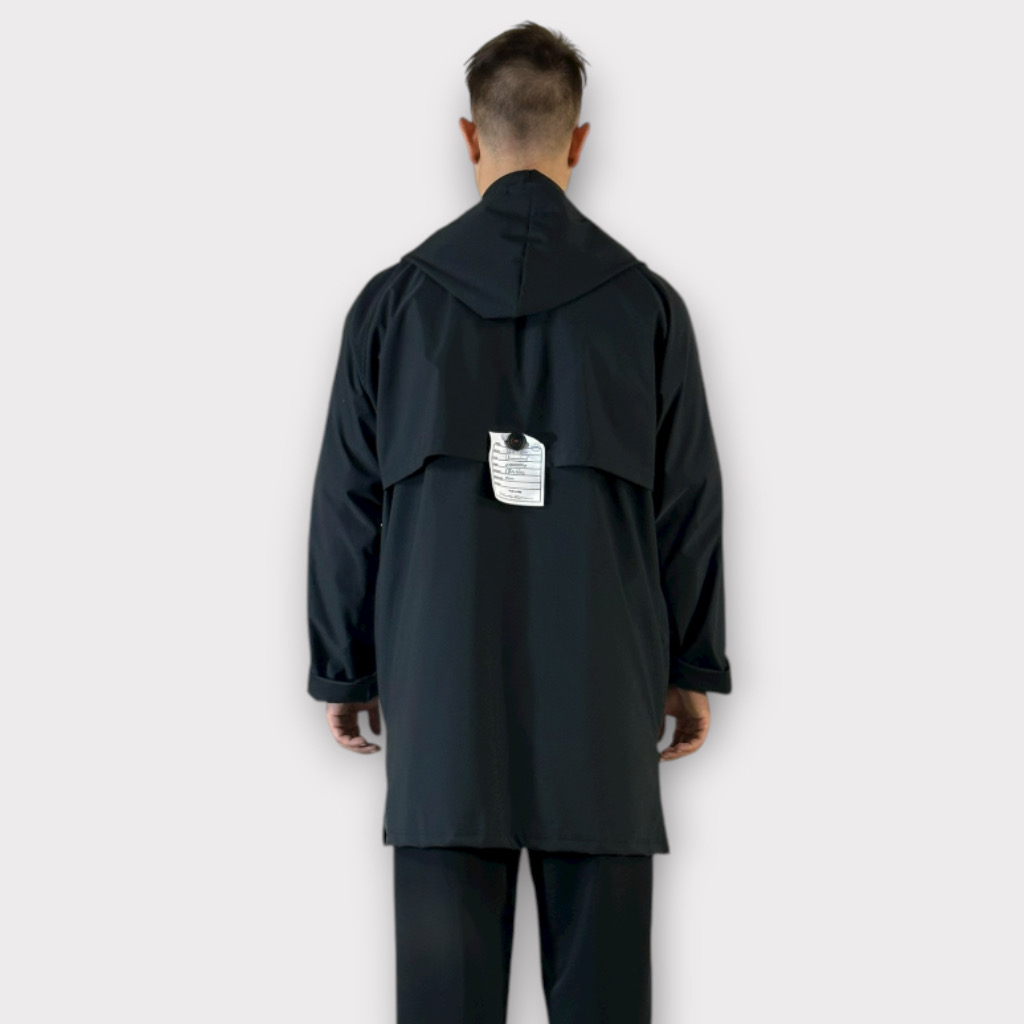 IMG 0233 Takeshy Kurosawa Spolverino Con Cappuccio Nero