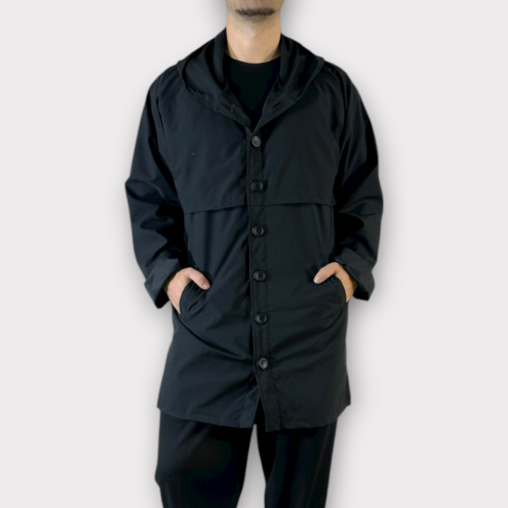 IMG 0236 Takeshy Kurosawa Spolverino Con Cappuccio Nero