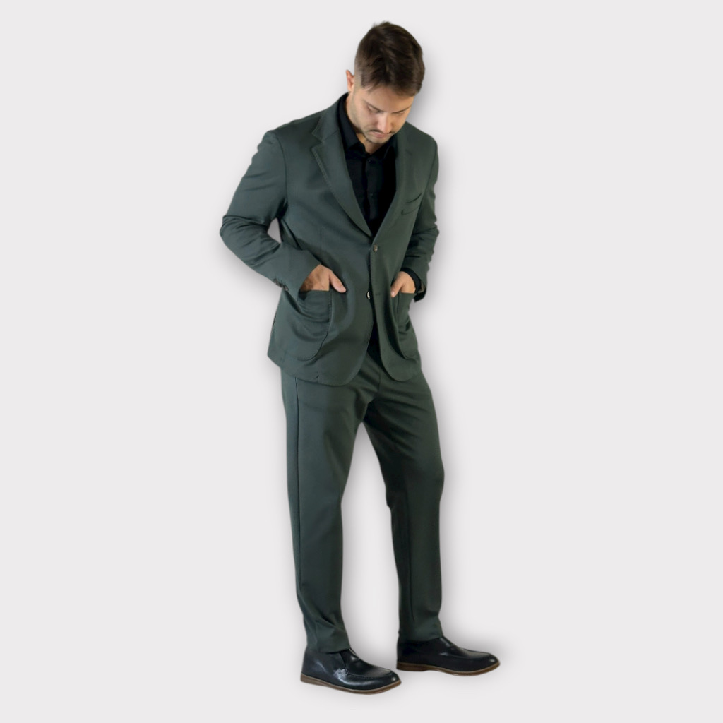 IMG 0290 Blazer Regular Fit Confort Verde