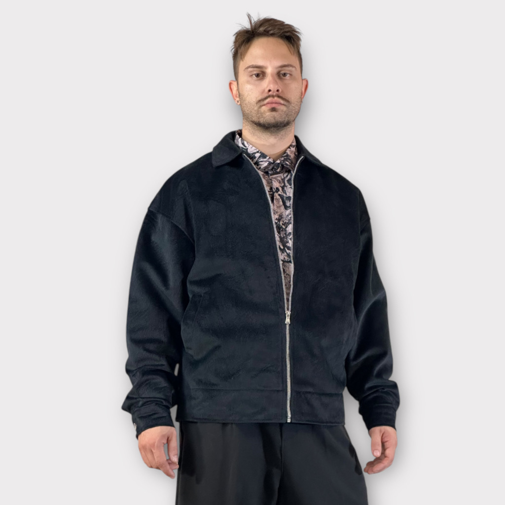 Μπουφάν Cropped Fit Black