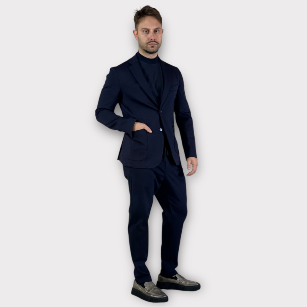 IMG 0980 Blazer Regular Fit Confort Blue
