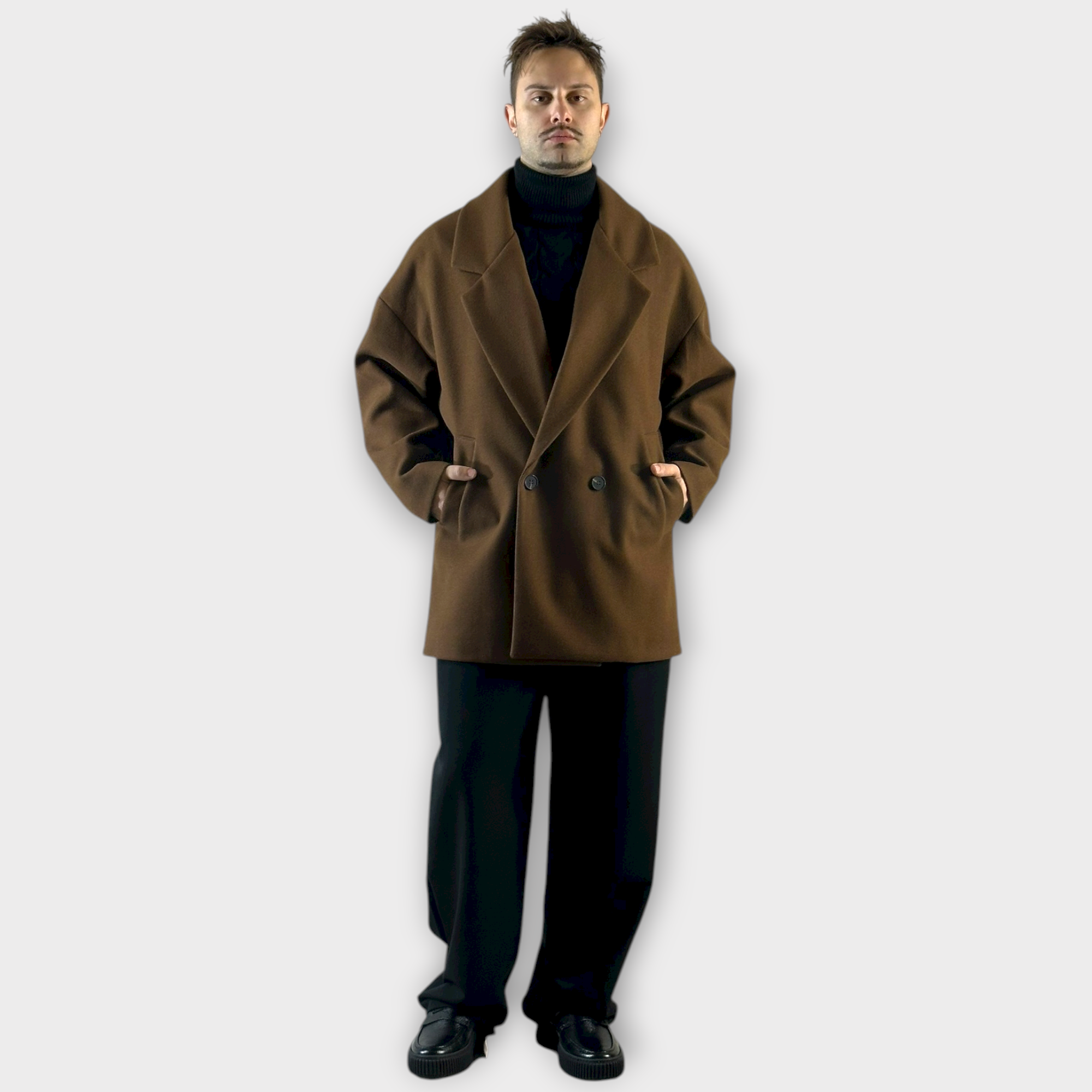 IMG 1990 Ημιπαλτο Over Κοντο Cacao