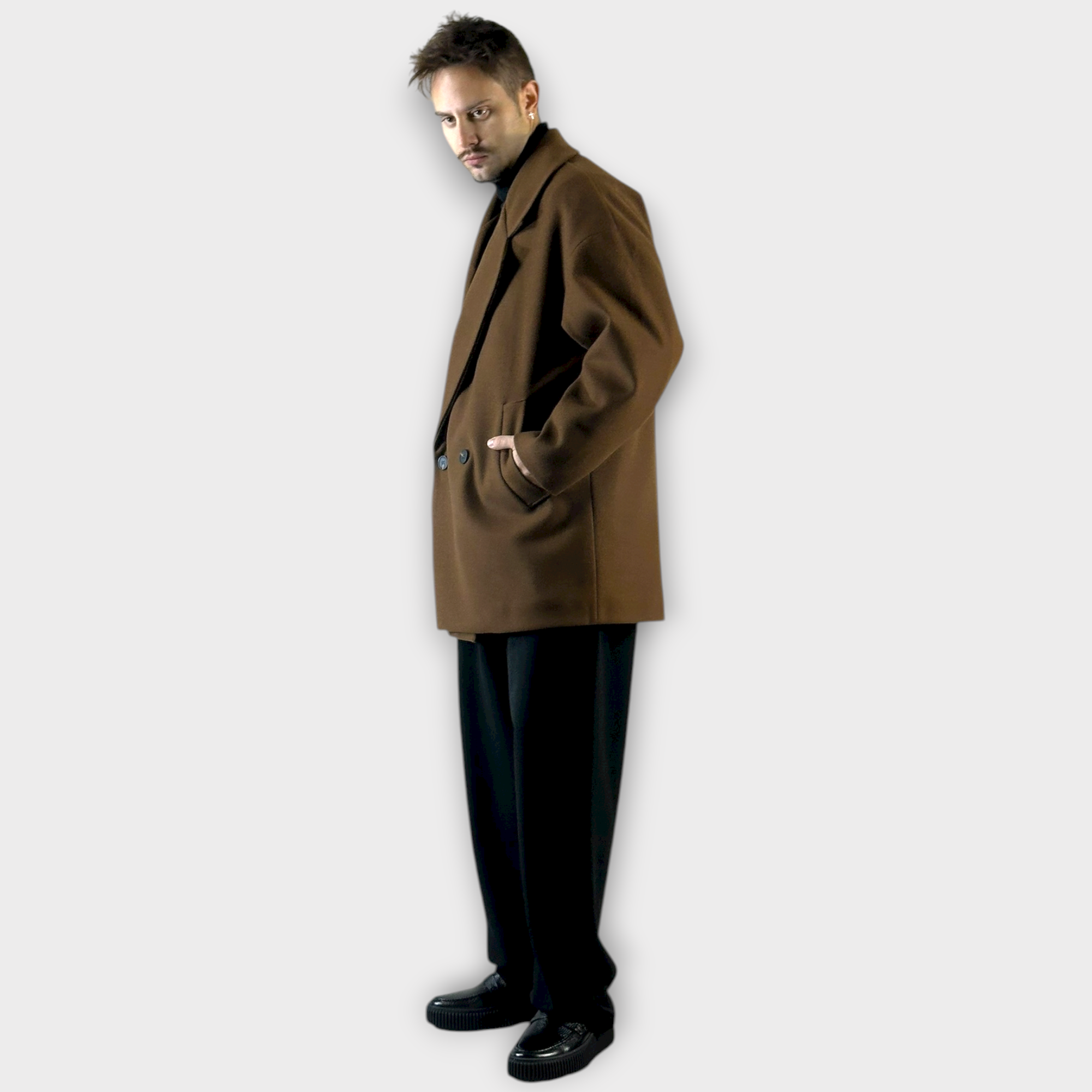 IMG 1991 Ημιπαλτο Over Κοντο Cacao