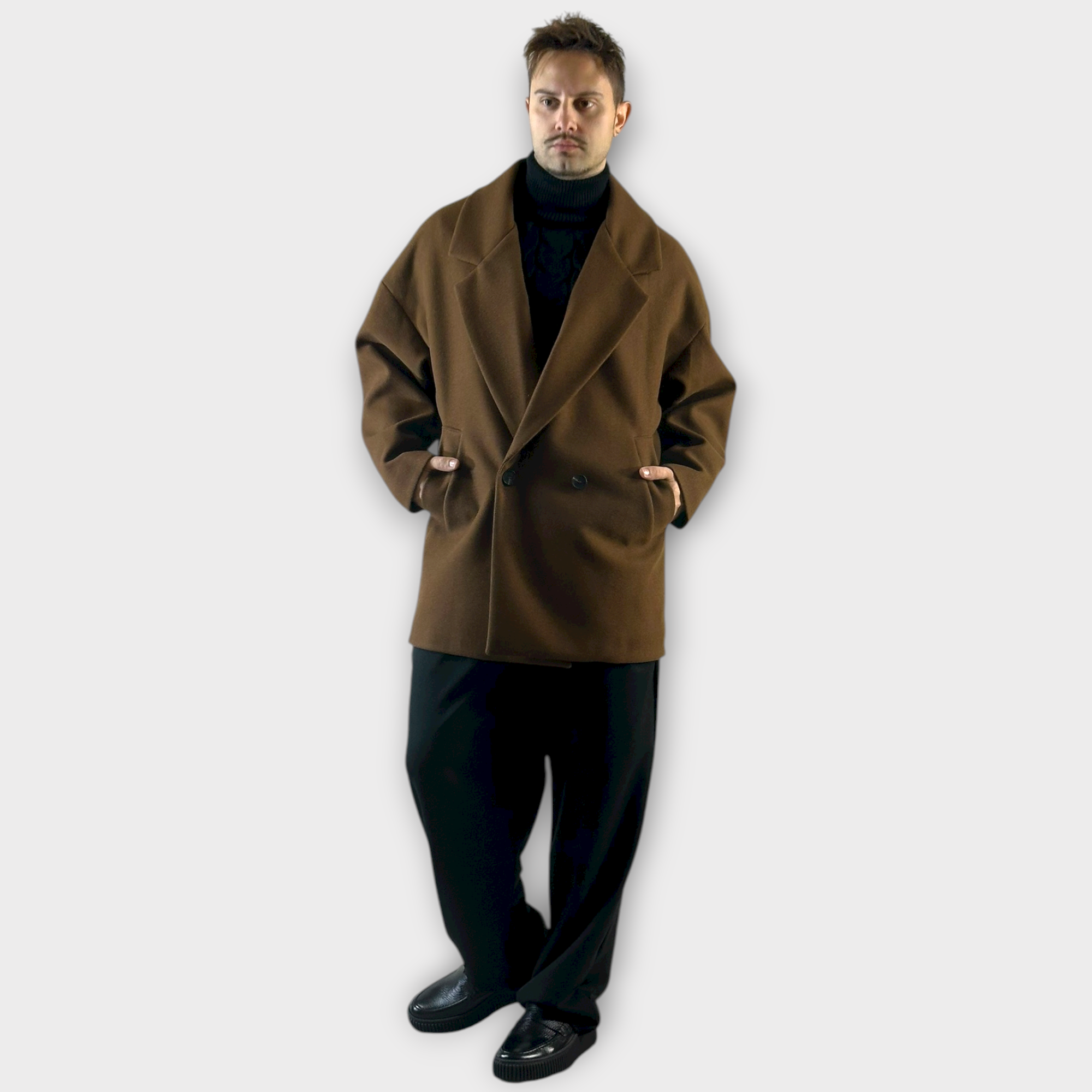 IMG 1992 Ημιπαλτο Over Κοντο Cacao